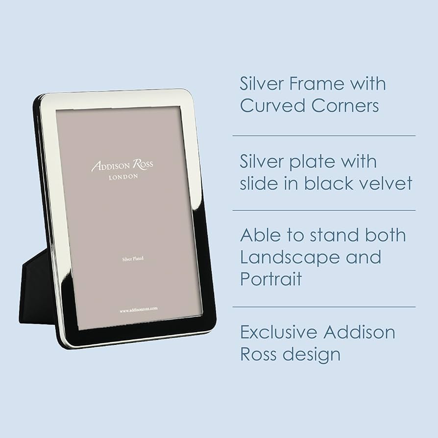 ADDISON ROSS フォトフレーム 4\" x 6\" (10 x 15cm) Addison Ross White Pave Picture 4 x 6 Frame – Shop Chou Chou